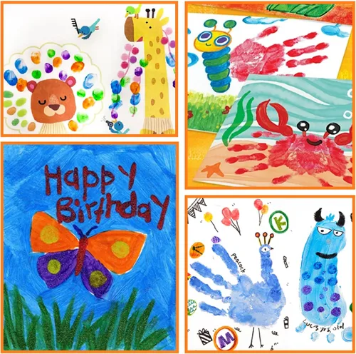 Miniatura 7 de ABEIER Pintura de Dedos Lavable para Niños Pequeños, Segura No Tóxica, 12 Colores Vibrantes (35.8ml), Pintura Segura para Bebés para Manos y Pies