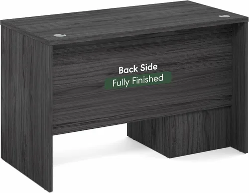Miniatura 5 de Furinno Roger - Escritorio ejecutivo de 47 pulgadas con archivador, escritorio de oficina en casa con archivador de pedestal fijo de 3 cajones, ojal