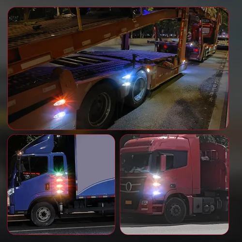 Miniatura 4 de Luces LED de marcador lateral, luces de marcador lateral de remolque, luces de marcador de remolque, luces de marcador laterales para camión Amarillo