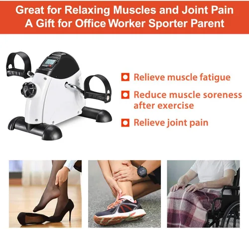 Miniatura 5 de Ejercitador de pedales de bicicleta para debajo del escritorio, portátil, ejercicio en casa, bicicleta de ejercicio, peddler de pies, terapia