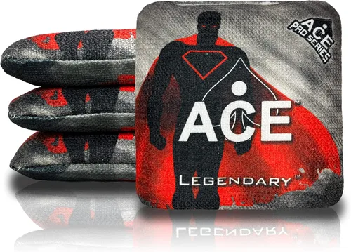 Miniatura 9 de Legendario Bolsos Cornhole ACE Pro + Kits PRO De doble lado, resbaladizos y pegajosos para todo clima Bolsa de descanso opcional y estuche