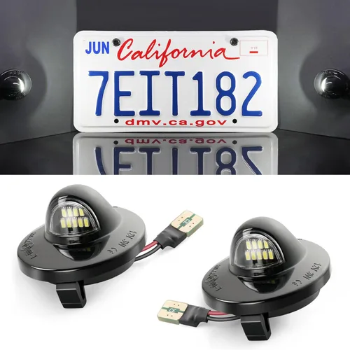 Miniatura 7 de LivTee Luz de Matrícula, 2 Piezas Conjunto de Luz LED para Matrícula, Luces de Etiqueta para Matrícula, Compatible con Ford F150 F250 F350, Blanco