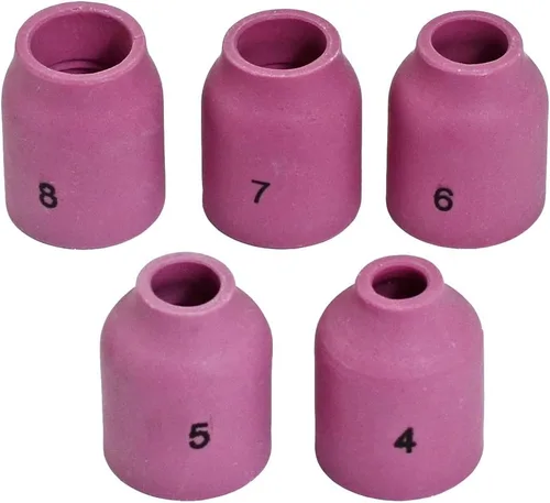 Miniatura 9 de RIVERWELD TIG - Vasos de vidrio con boquilla de cuarzo transparente 53N60 6# 3/8 pulgadas 0.374 in, 53N61 7# 7/16 pulgadas 0.433 in, 53N61S 8# 1/2