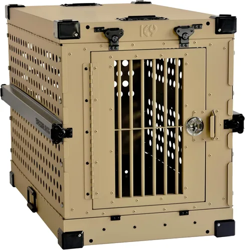 Miniatura 13 de K9 Kennel Boss - Jaula para Perros de Aluminio Resistente con Recubrimiento en Polvo Completamente Plegable - Pequeña (Negro)