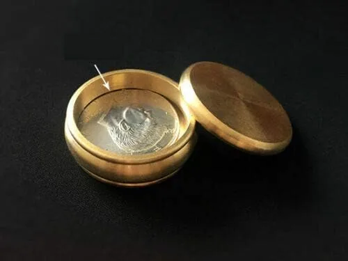 Miniatura 3 de Buddha Slot Box (Half Dollar,Brass) Coin Magic Trick Gimmick Close up Magic Prop Magia Appearing Vanishing Magie Illusions Fun