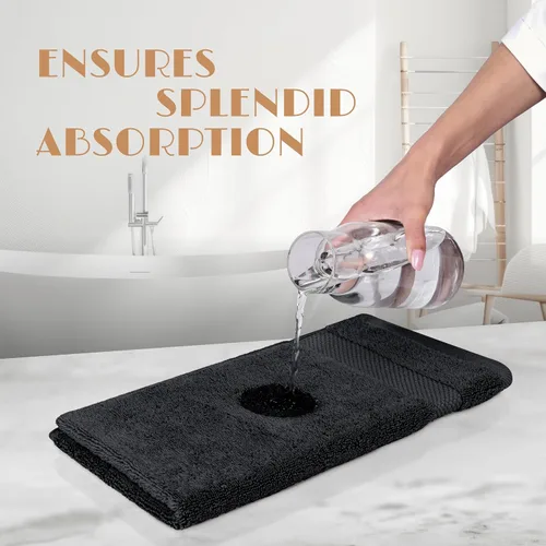 Miniatura 5 de Toallas de mano blancas clásicas para baño [paquete de 12] Toallas de mano de algodón a granel para gimnasio, cocina y spa, 16x27 pulgadas, toallas