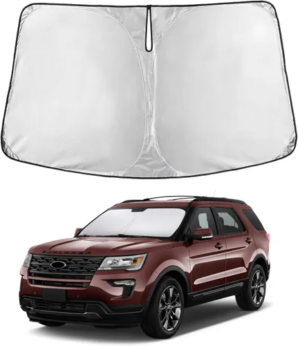 Miniatura 203 de Econour Parasol para parabrisas compatible con Honda Civic 2016-2021, protector de parasol plegable para ventana, bloquea los rayos UV y mantiene tu