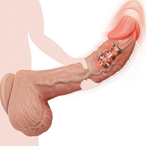 Juguetes sexuales con consolador de empuje para mujeres, consoladores Venght de 9" con vibrador de punto G, juguetes anales con 10 vibraciones y 3