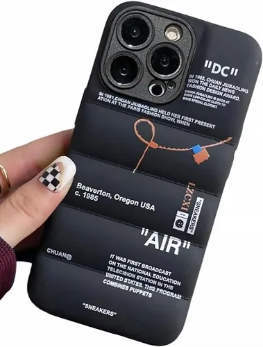 Miniatura 3 de IAIYOXI Funda de Teléfono Marca Deportiva de Calzado Caliente Acolchada para iPhone 14 13 12 Mini 11 X XS Max XR 7 8 Plus Zapatillas Deportivas Negro