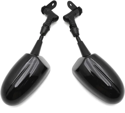 Miniatura 6 de Mini Espejos para Motocicleta Honda CBR 600RR Kawasaki Ninja 636 ZX6R Yamaha YZF R6 R1 Negro