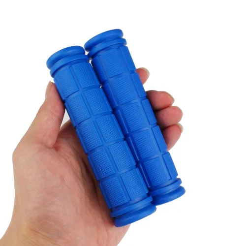 Miniatura 4 de Paquete de 2 manillares de bicicleta para scooter y empuñaduras de barra de mango de bicicleta, 2 tipos (azul)
