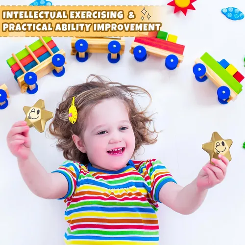 Miniatura 4 de Deekin 36 Piezas Bolas de Estrés con Forma de Estrella Mini Pelotas de Espuma Juguetes para Aliviar el Estrés para Adolescentes y Adultos Rellenos