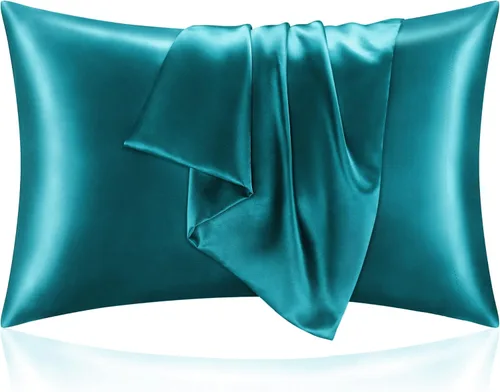 Miniatura 19 de Bedelite Funda de almohada de satén para el cuerpo, súper suave y refrescante, para el cabello y la piel, transpirable, sedosa y larga, 20 x 54 Rosa