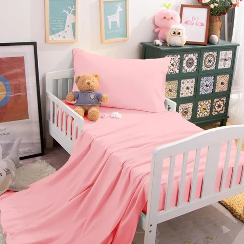Miniatura 6 de NTBAY Juego de sábanas para niños pequeños, juego de sábanas de microfibra para cuna de 3 piezas, sábana encimera, sábana bajera, funda de almohada