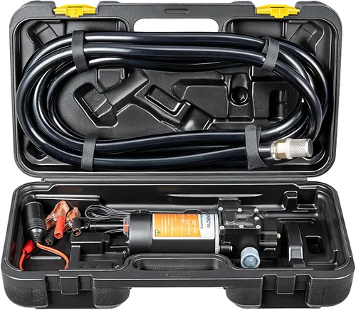 Bomba eléctrica de transferencia de combustible de 12 V, bomba de transferencia de gasolina que mueve 90 galones de gas o diesel por hora. Kit ideal