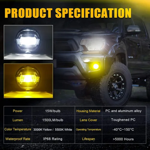 Miniatura 2 de Suparee. - Conjunto de luces antiniebla LED para Tacoma, Tundra 4runner, Corolla, Camry.