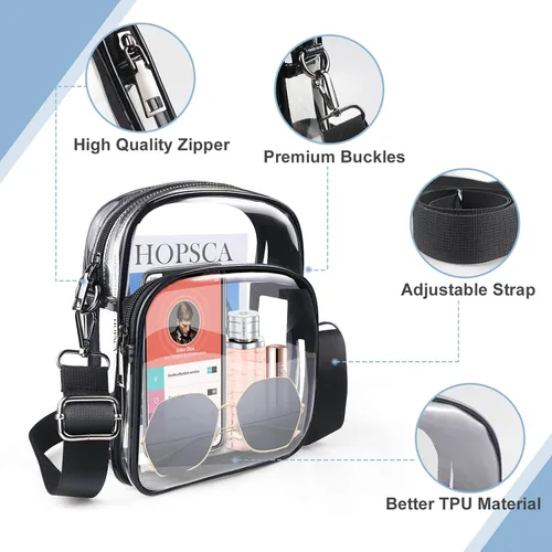 Miniatura 18 de COROMAY - Bolso transparente para mujer, apta para estadios