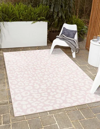 Miniatura 45 de Unique Loom Outdoor Safari Collection Alfombra de área - Leopardo (4 pies 1 pulgada x 6 pies 1 pulgada rectangular, gris claro/gris)