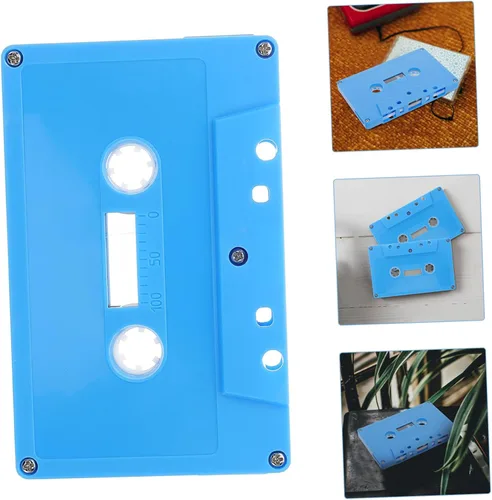 Miniatura 9 de Decoración de música retro, 2 unidades, caja de cinta de casete en blanco para decoración de sala de música, suministros de fiesta de cinta