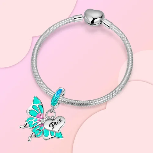 Miniatura 100 de Dije de girasol con diseño de estrella y luna y elefante para pulsera, collar de plata de ley 925, dijes de corazón de amor para mujer, regalo