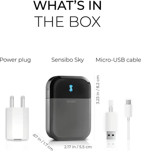 Miniatura 7 de Sensibo Sky control para aire acondicionado con Wi-Fi, compatible con iOS y Android, funciona con Amazon Alexa & Google Home