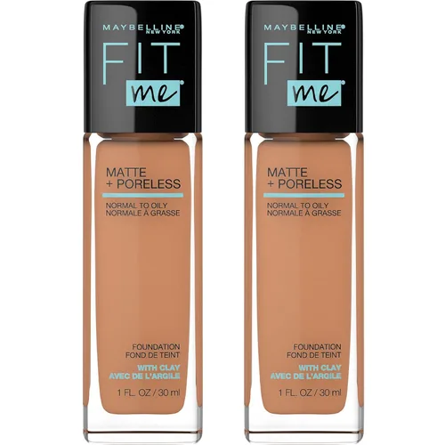 Miniatura 64 de Maybelline New York Fit Me Matte + Poreless Base Líquida, Formato de Bolsa, 220 Natural Beige, 1.3 onzas 220 Beige natural