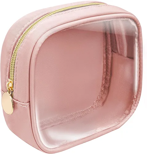 Miniatura 8 de KOTORA Bolsa de maquillaje transparente, bolsa de cosméticos, pequeña bolsa pequeña, bolsa de aseo aprobada por la TSA, bolsas de aseo
