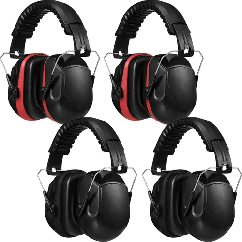Miniatura 9 de Yunsailing 4 unids Nrr 28db Reducción de ruido Protección auditiva Orejeras Orejeras Plegables Auriculares para Disparar