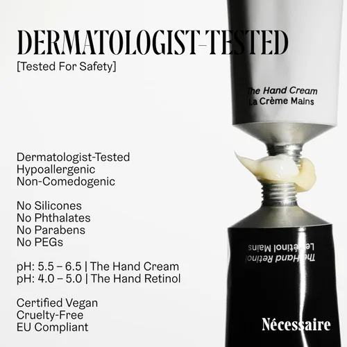 Miniatura 7 de Nécessaire The Hand Duo – El Set de Regalo de Vacaciones de Crema de Manos + Tratamiento de Manos con Retinol para Manos Secas – Humedad Diaria +