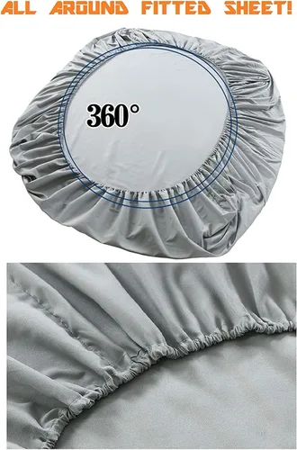 Miniatura 4 de Elegant Comfort Chevron Pattern Collection - Juego de sábanas de 4 piezas de bolsillo profundo de 1500 hilos, resistente a la decoloración