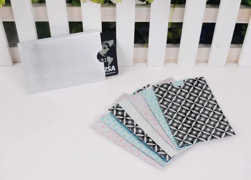 Miniatura 7 de Juego de 8 fundas para tarjetas de crédito, 8 fundas de bloqueo RFID, protección contra robo de identidad para hombres y mujeres, diseño elegante