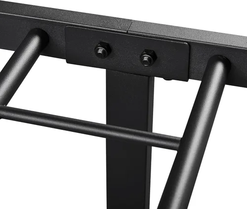 Miniatura 8 de Topeakmart Base de cama de metal negro con cabecero, base de colchón, cama de plataforma, base de cama con listones, tamaño individual