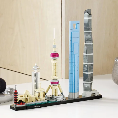Miniatura 3 de Kit para construir LEGO Architecture de Shanghái 21039, 597 piezas