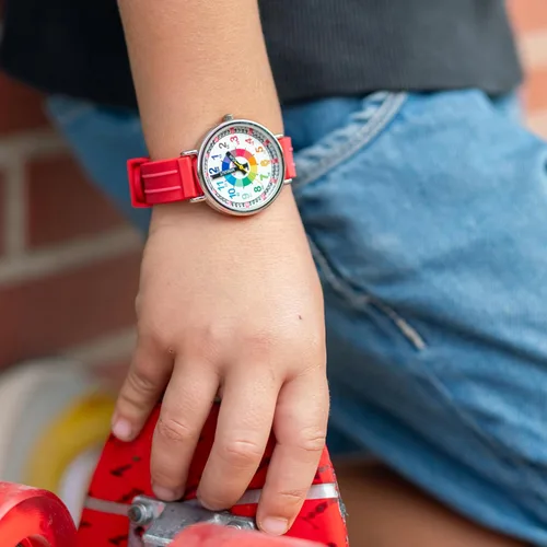 Miniatura 3 de Kiddus Educational Kids Watch for Children Boy and Girl. Analogue Time Teacher Wristwatch with Exercises. Japanese Quartz Movement. Easy to Read and
