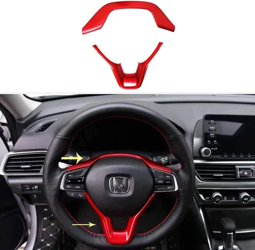 Miniatura 3 de Emblemas adhesivos de tapicería interior con impresión para el volante, molduras de cubierta para Honda Accord 10ª generación 2018-2022