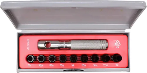 Miniatura 5 de Mayhew Tools 66012 - Punzón hueco, juego de 10 piezas, color negro