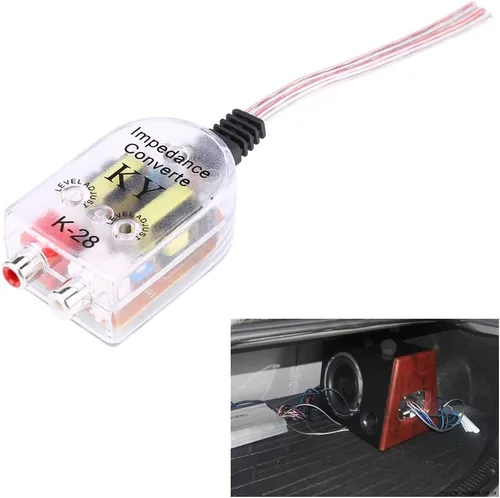 Miniatura 4 de Audio para coche Convertidor de alta a baja frecuencia Divisor Subwoofer Regulador Filtro CD Amplificador Otros accesorios interiores