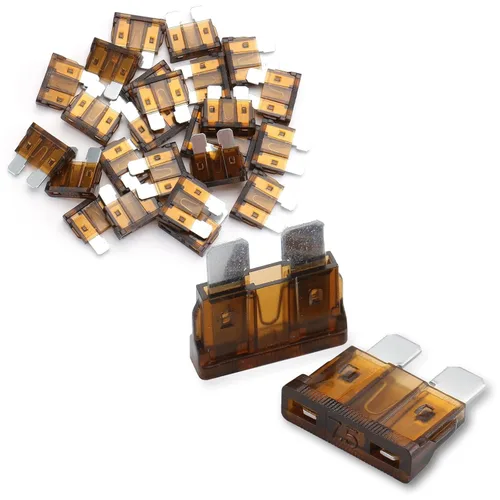 Miniatura 16 de Baomain Fusibles de hoja de 1 amperio, 1A, 32 V, fusible de acción rápida para automóvil, camión, protección contra cortocircuitos, fusibles