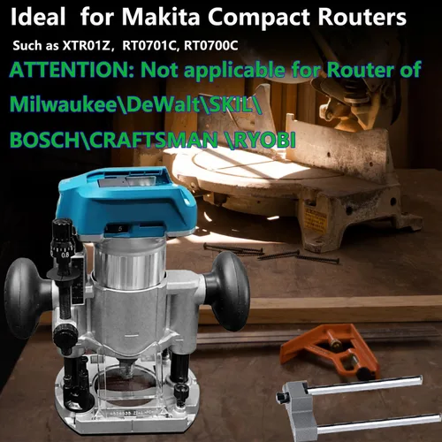 Miniatura 3 de Dobetter Base de enrutador de inmersión de repuesto para Makita 196094-2, soporte de enrutador de inmersión de aluminio compatible con router