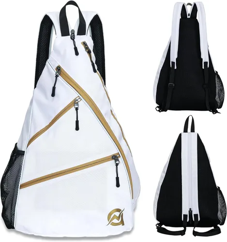 Miniatura 12 de A11N SPORTS Bolsa de Pickleball, Bandolera Reversible con Correa Cruzada/Mochila para Mujeres y Hombres
