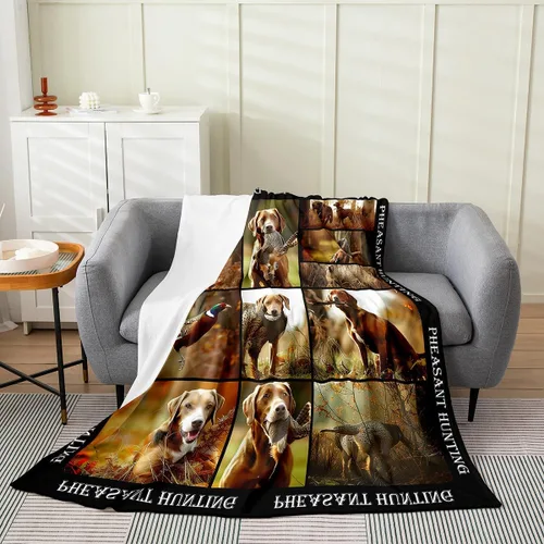 Miniatura 8 de Manta de hámster de 40 x 50 pulgadas, diseño de ratón marrón, manta de forro polar de animales lindos 3D, decoración de dormitorio, manta de franela