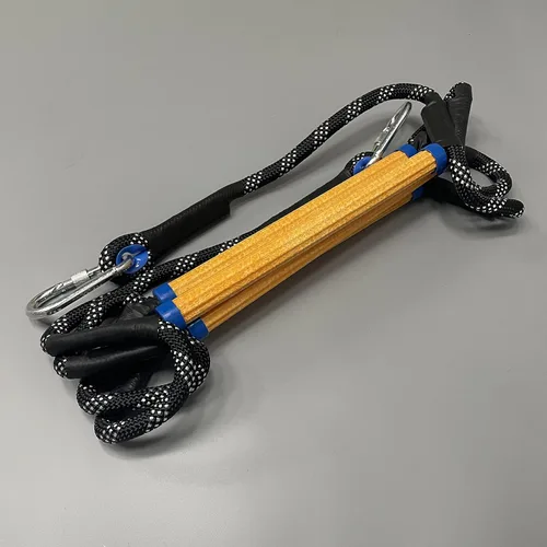 Miniatura 4 de Escalera de cuerda para barco, cuerda de escalada resistente de 450 libras de resistencia, línea de poliéster reforzada de 0.55 pulgadas, diseño