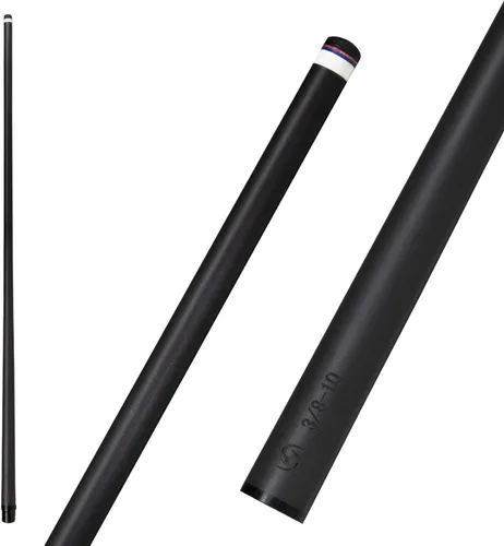 Eje de palo de taco de piscina de fibra de carbono 0.413 in/0.465 in/0.492 in, eje de palo de piscina de baja desviación, eje profesional de taco,