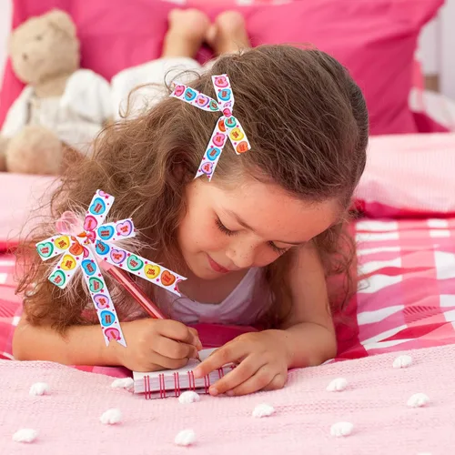 Miniatura 7 de JarThenaAMCS 3 rollos de cinta de grogrén para conversación del día de San Valentín, dulce corazón, sé mío, abrazo, beso, cinta blanca y rosa