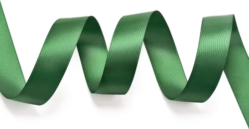 Miniatura 3 de YAMA Cinta de satén verde de doble cara de 7/8 pulgadas, 25 yardas, cinta verde oscuro para envolver regalos, manualidades, coronas, cabello, boda