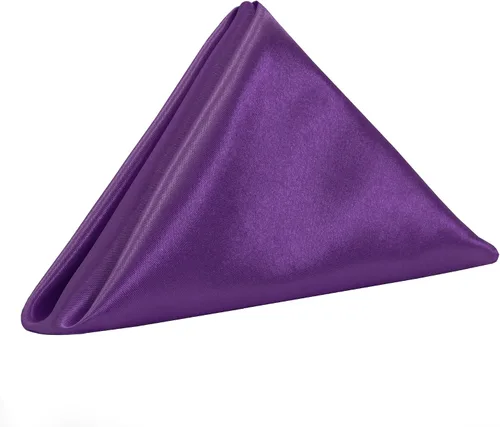 Miniatura 32 de YOUR CHAIR COVERS - Servilletas de tela de gran tamaño de satén dorado de 20 pulgadas con dobladillo – Servilletas elegantes y reutilizables