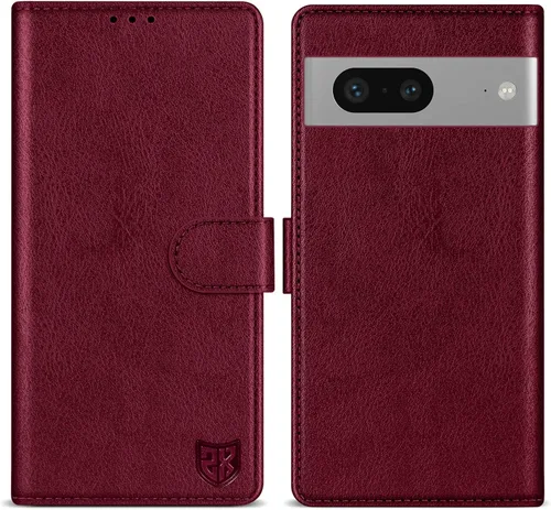 Miniatura 35 de ZZXX Funda tipo cartera para Google Pixel 7 con bloqueo RFID, ranura para tarjetas, función atril, cierre magnético, funda protectora de cuero