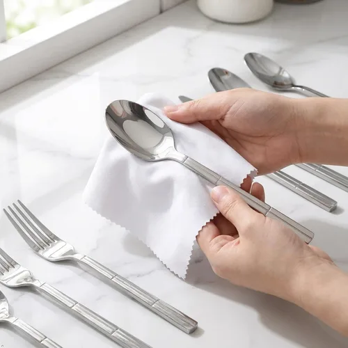 Miniatura 3 de Cuchara/cubiertos de tenedor de cuchillo de acero inoxidable de 80 piezas, servicio para 16