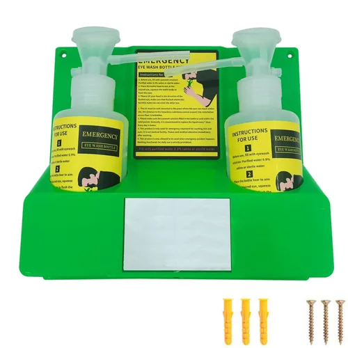 Estación de lavado de ojos portátil de emergencia, kit de lavado de ojos de emergencia aprobado por la OSHA, estación de lavado de ojos montado en