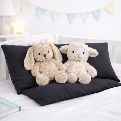 Miniatura 5 de COTTON STICH™ Juego de 2 fundas de almohada para niños pequeños de 14 x 20 pulgadas, 100% algodón de 600 hilos, fundas de almohada suaves y Gris